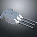 laser tower turret turntable sci-fi tower defense game tower defense sci-fi turret game turret game turret 3d model