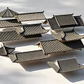 Ancient Architecture Various Traditional Roof Styles With Eaves And Tile Designs