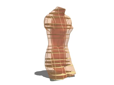 Elegant Modern Shower Sauna Interior Featuring Glass Walls Grid Structure And Relaxation Space 3d model