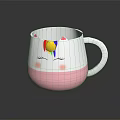 Adorable Unicorn Mug Featuring Rainbow Mane Closed Eyes And Pink Cheeks Design