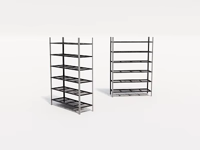 Heavy Duty Metal Multi Tiered Storage Shelves For Industrial Display Use 3d model