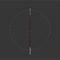 Large And Small Vertical Metal Rods Displayed On White Background