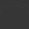 Simple White Arc Structure On Black Background With Smooth Curved Design