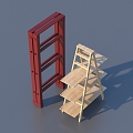 Ladder life supplies tools 3d model