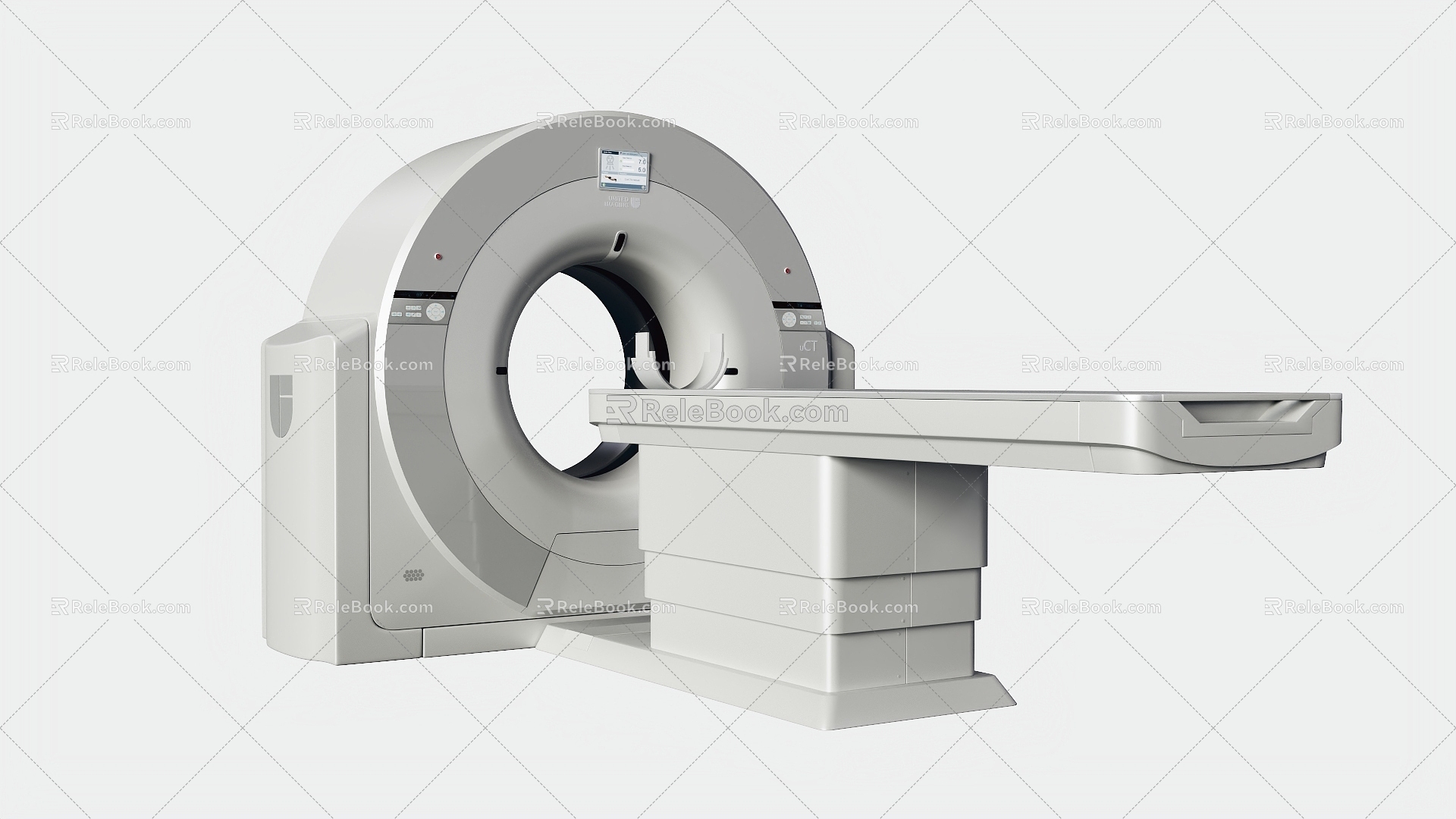 CT machine hospital 3d model