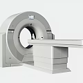 Advanced Medical CT Scanner with Circular Ring and Examination Table for Diagnostic Imaging