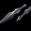 Bitter No Dart Hidden Weapon Flying Knife bayonet spike weapon ninja dart throwing weapon low face number low model simple model movie level realistic 3d model