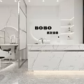 Modern Hair Salon Interior Design Featuring White Chairs Mirrors And Bright Lighting