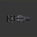 Gray Tactical Pistol With Magazine Textured Grip And Reflective Base On Dark Surface