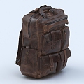 School Bag Vintage School Bag Backpack Vintage Backpack Retro Backpack Leather Backpack Duffel Bag 3d model