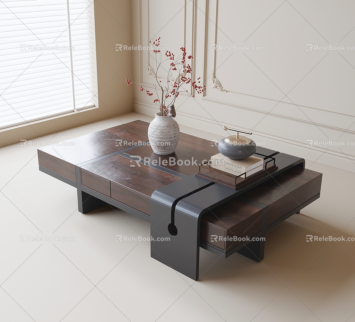 New Chinese Tea Table 3d model