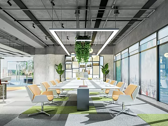 Industrial LOFT Meeting Room 3d model