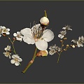 Plum Blossom Flowers 3d model