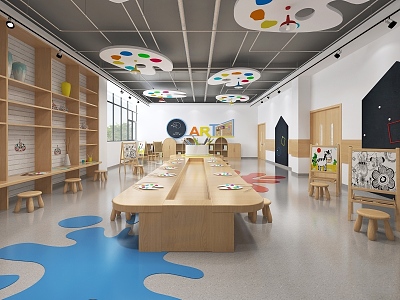 Modern Kindergarten 3d model