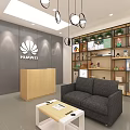 HUAWEI Smart Living Store Showcasing Smart Devices TV Fan and Modern Interior Display Area