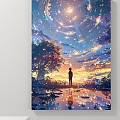 Decorative Painting Figure Painting Landscape Painting Abstract Painting 3d model