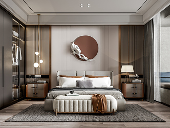 Light Luxury Bedroom 3d model