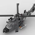 Realistic Electric Toy Helicopter Model With Detailed Rotors And Military Style Design