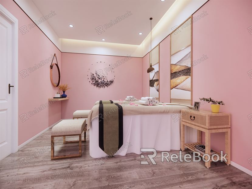 New Chinese style SPA beauty therapy model