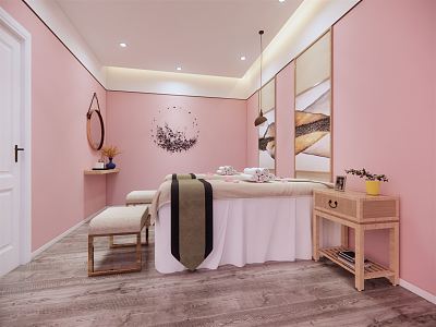 New Chinese style SPA beauty therapy model