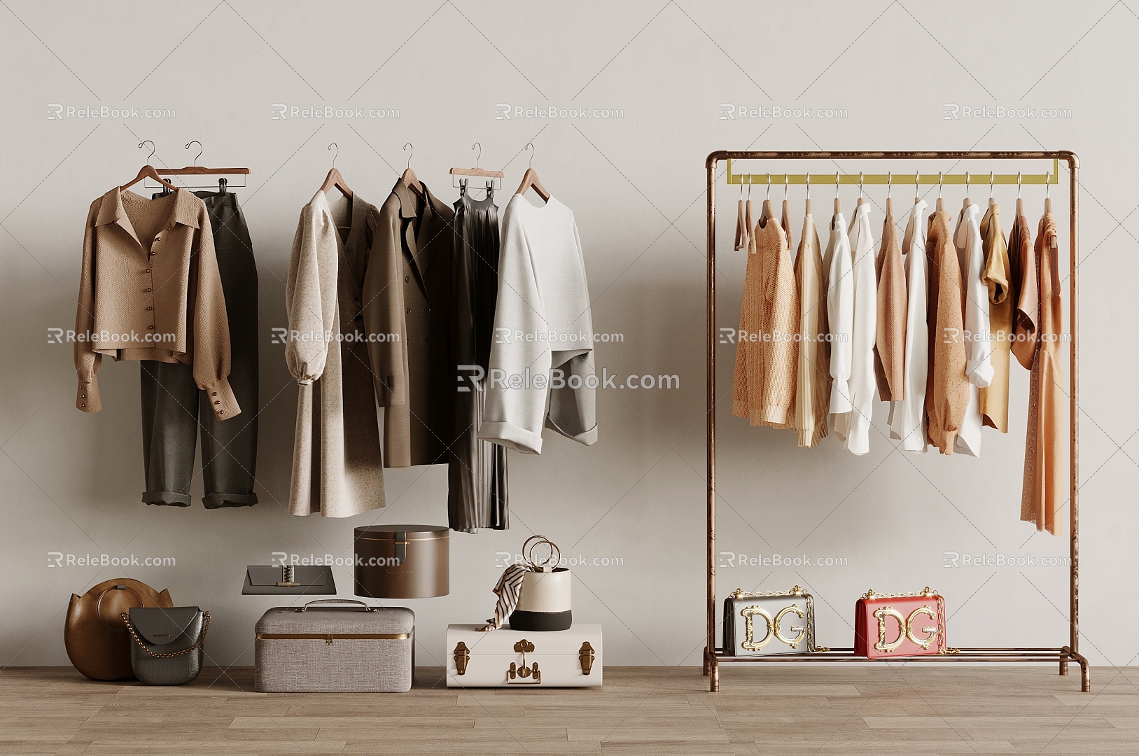 Hanger clothes 3d model