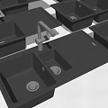 Black Double Bowl Kitchen Sinks Featuring Faucet Modern Design Multiple Styles