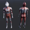 Modern game character Ultraman 3d model
