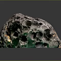 Stunning Green Porous Coral Structure With Intricate Natural Hole Patterns