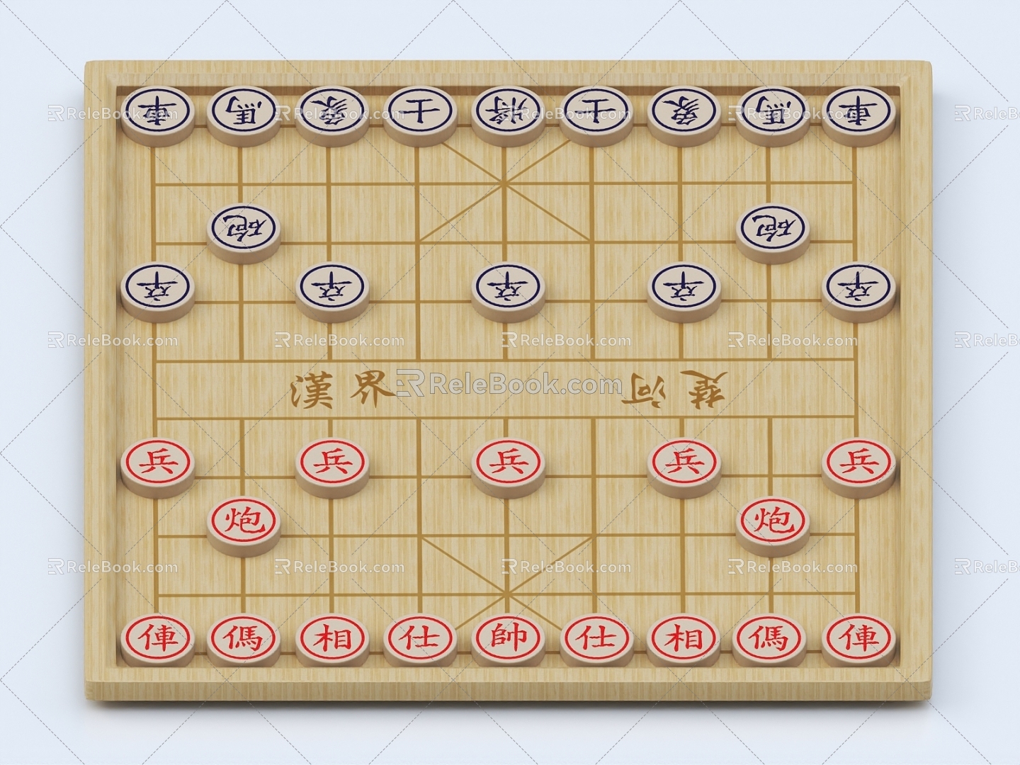 Chinese Chess Chess Board 3d model