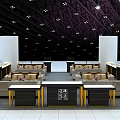 Jewelry Store Interior Design With Elegant Display Counters And Ambient Lighting