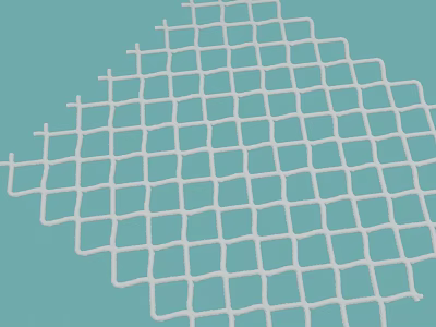 Practical Household Item With White Grid Pattern Soft Mesh Design For Home Use 3d model