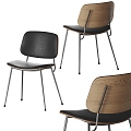 Poliform Dining Chair Single Chair 3d model