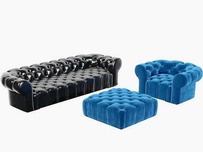 American Style Combination Sofa Combination 3d model