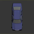 Blue Mercedes Benz Classic Sedan with White Wheels and Shiny Exterior