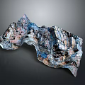 Wood Stone Natural Form With Rough Texture Colorful Hues And Organic Structure