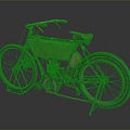 Industrial LOFT Bike Moto Bike Simple Motocross Bike 3d model