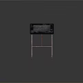 Medical Bed With Metal Frame Wheels Adjustable Backrest And Dark Mattress