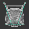 Light Padded Wooden Bar Stool with Metal Crossbar in Modern Minimalist Style