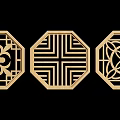 New Chinese style window grilles 3d model