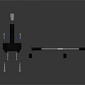 Black Equipment With Silver Small Parts And Long Rod Shaped Object