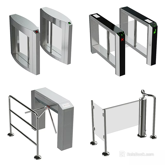 Modern Metal Ornament Decoration Set With Various Stylish Designs And Decorative Elements 3d model 