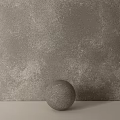 Gray Textured Wall With Decorative Sphere As Interior Design Components