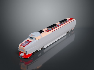 train light rail subway high-speed rail EMU modern train high-speed train high-speed locomotive EMU 3d model