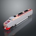 train light rail subway high-speed rail EMU modern train high-speed train high-speed locomotive EMU 3d model