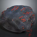 Decorative Gray Stone With Red Veins For Home Living Room Decoration