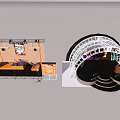 Innovative Exhibition Booth Design With Curved Structure And Lighting Elements