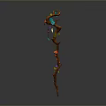 Scepter Ancient Scepter Cane Ancient Scepter Magic Scepter Metal Scepter Classical Scepter Magic Scepter 3d model