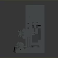 Gray Industrial Lathe Machine With Bed Structure Spindle And Mechanical Parts