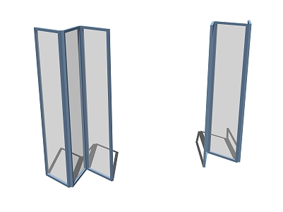 modern folding door 3d model