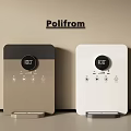 Poliform Modern Electric Appliances Featuring Digital Display Temperature Control Black Gold White Design